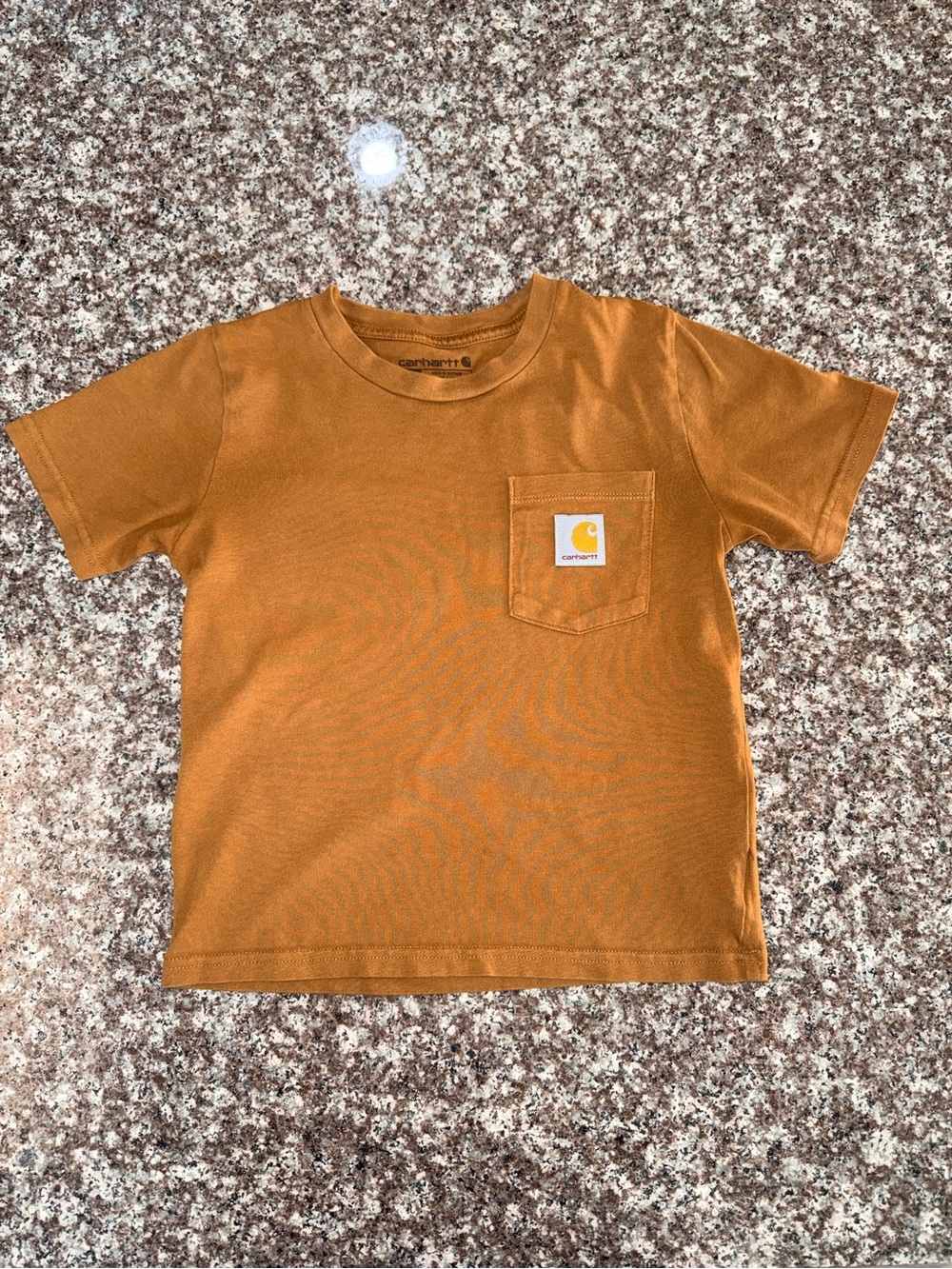 Carhartt Kids Short Sleeve Pocket Tee in Carhartt Brown